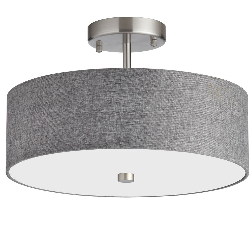 Dainolite Canada - Three Light Semi-Flush Mount - Everly - Grey- Union Lighting Luminaires Decor