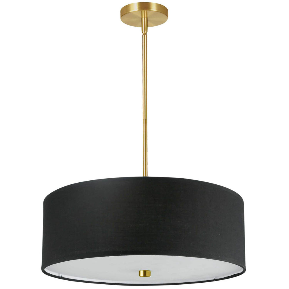 Dainolite Canada - Four Light Pendant - Everly - Black- Union Lighting Luminaires Decor