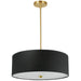 Dainolite Canada - Four Light Pendant - Everly - Black- Union Lighting Luminaires Decor