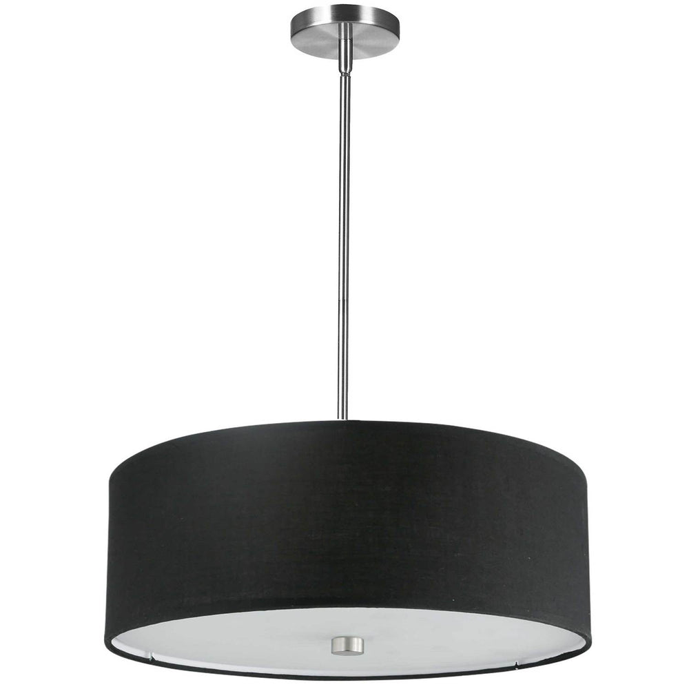 Dainolite Canada - Four Light Pendant - Everly - Black- Union Lighting Luminaires Decor