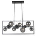 Dainolite Canada - Ten Light Pendant - Glasgow - Black- Union Lighting Luminaires Decor