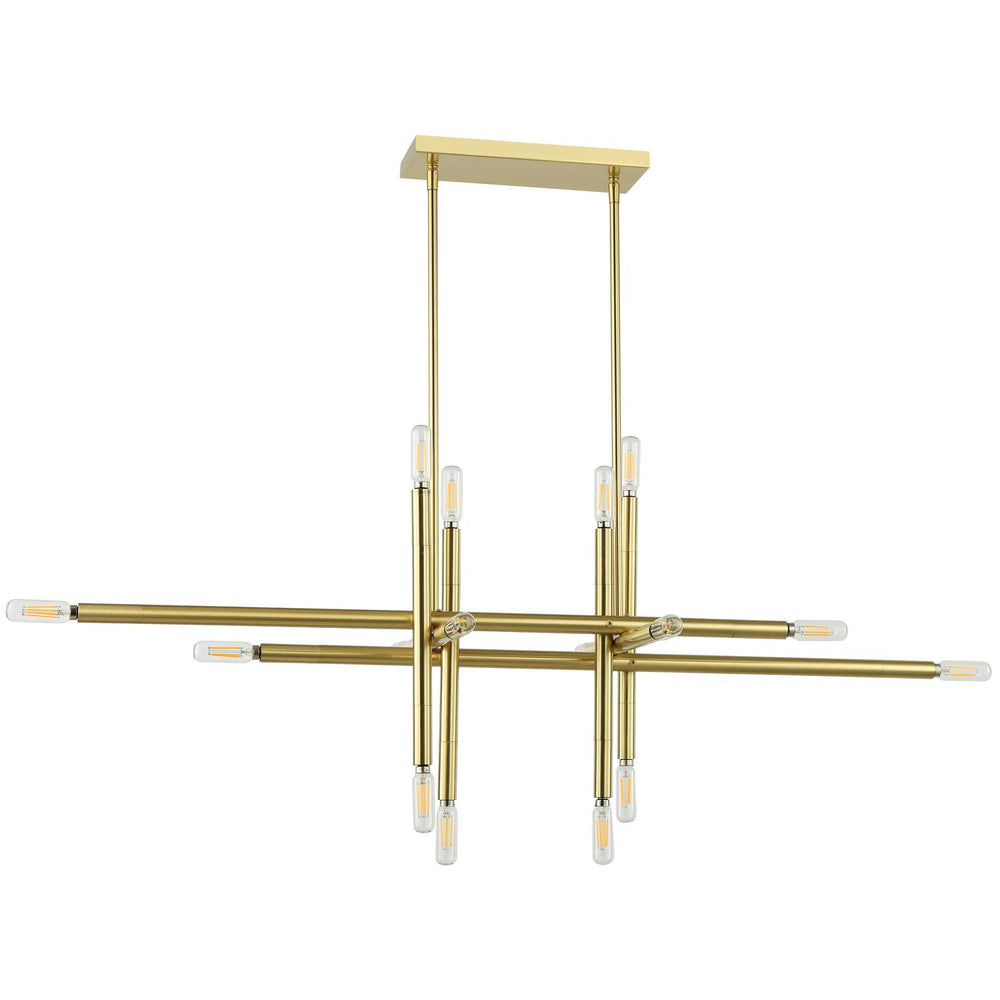 Dainolite Canada - 16 Light Pendant - Kanata - Aged Brass- Union Lighting Luminaires Decor