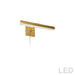 Dainolite Canada - LED Picture Light - Leonardo - Aged Brass- Union Lighting Luminaires Decor