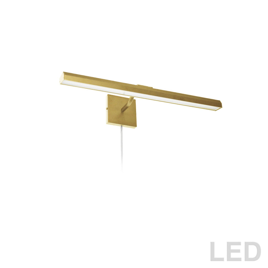 Dainolite Canada - LED Picture Light - Leonardo - Aged Brass- Union Lighting Luminaires Decor
