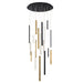 Eurofase Canada - LED Chandelier - Santana - Black- Union Lighting Luminaires Decor