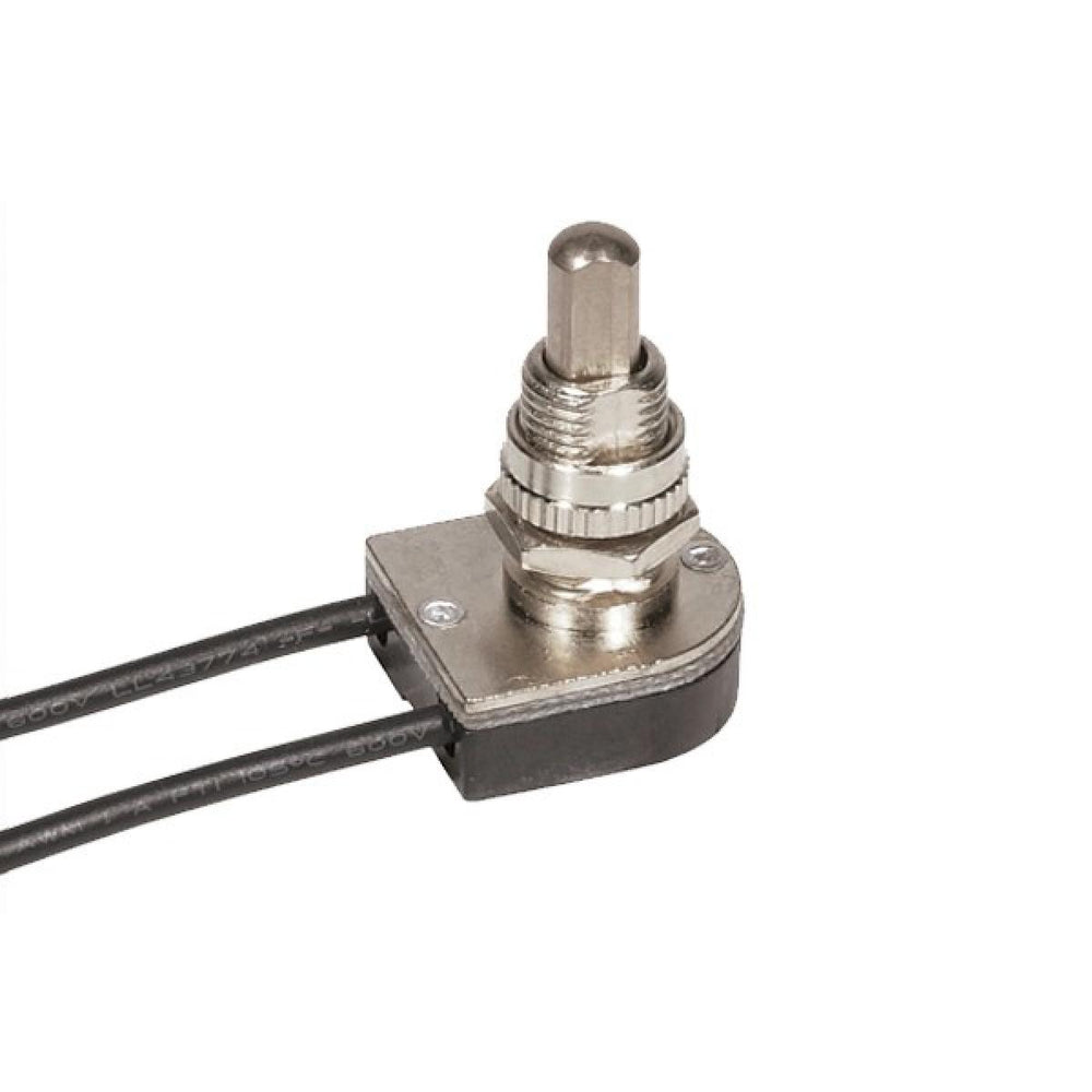 Satco Canada - On-Off Metal Push Switch - Nickel Plated- Union Lighting Luminaires Decor
