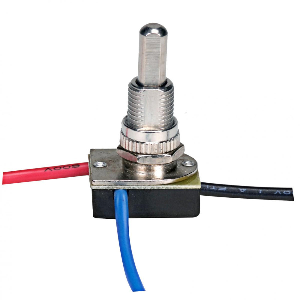 Satco Canada - 3-Way Metal Push Switch - Nickel Plated- Union Lighting Luminaires Decor