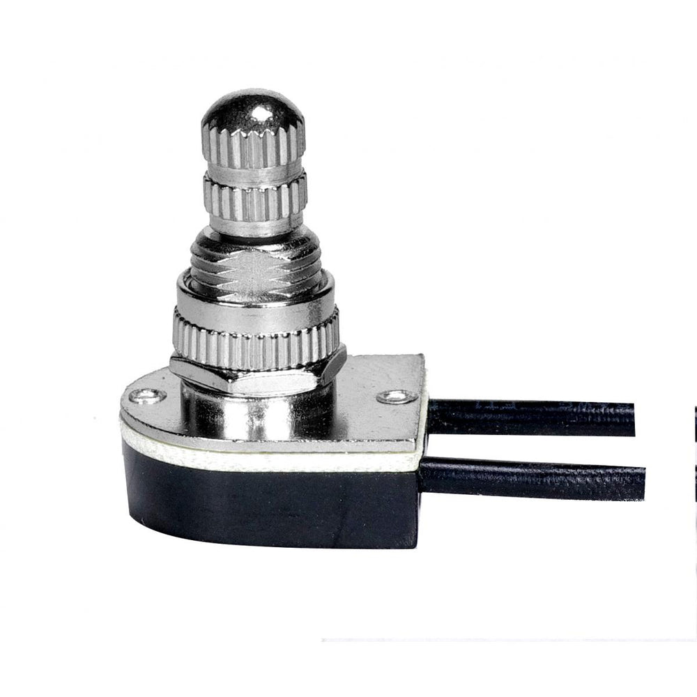 Satco Canada - On-Off Metal Rotary Switch - Nickel Plated- Union Lighting Luminaires Decor