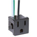 Satco Canada - 3 Wire, 2 Pole Snap-In Convenience Outlet - Black- Union Lighting Luminaires Decor