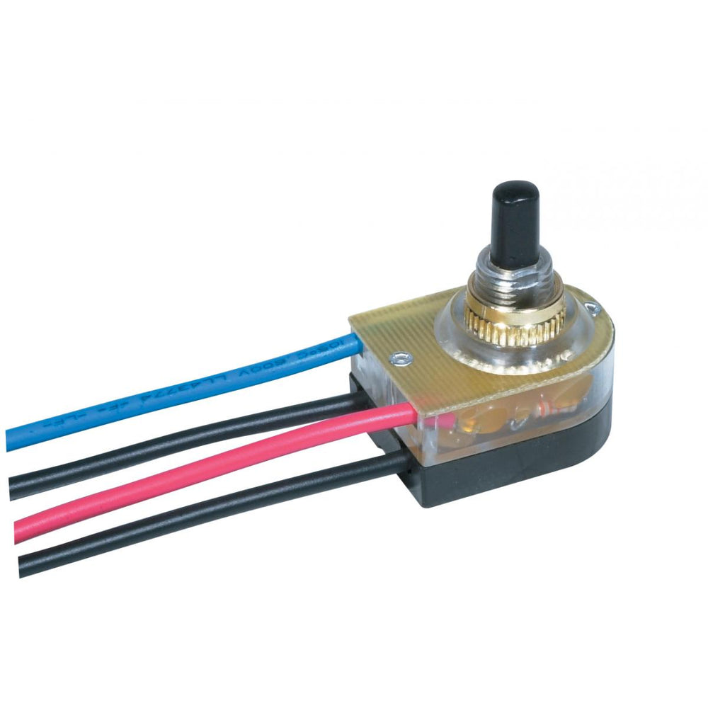 Satco Canada - On-Off Lighted Push Switch - Brass Plated- Union Lighting Luminaires Decor