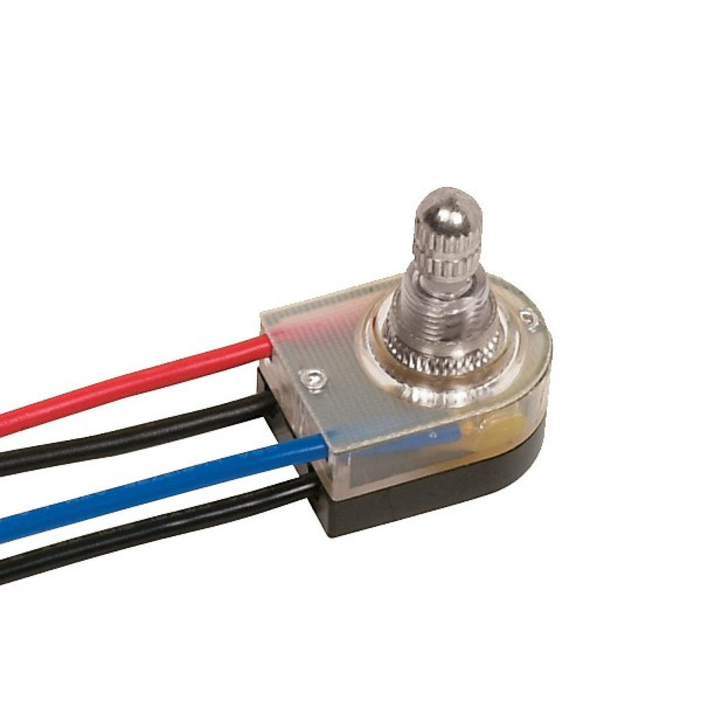 Satco Canada - On-Off Lighted Rotary Switch - Nickel Plated- Union Lighting Luminaires Decor
