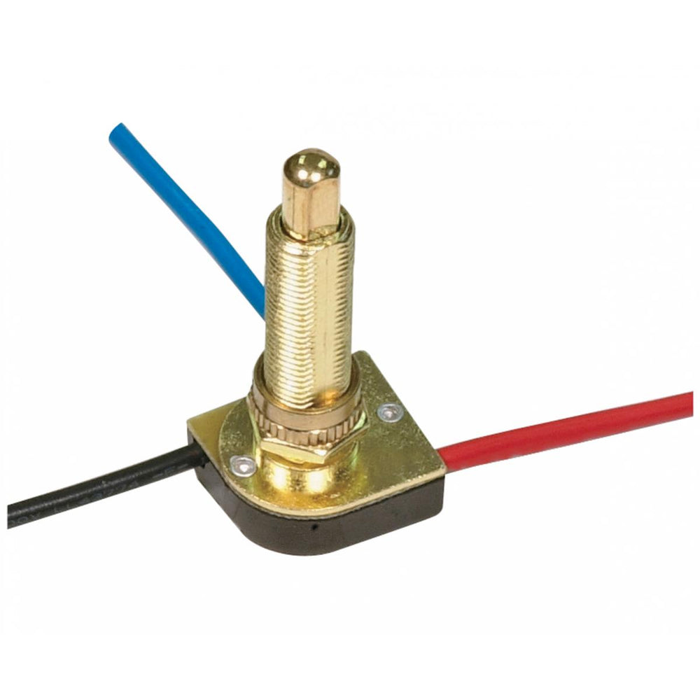 Satco Canada - 3-Way Metal Push Switch - Brass Plated- Union Lighting Luminaires Decor