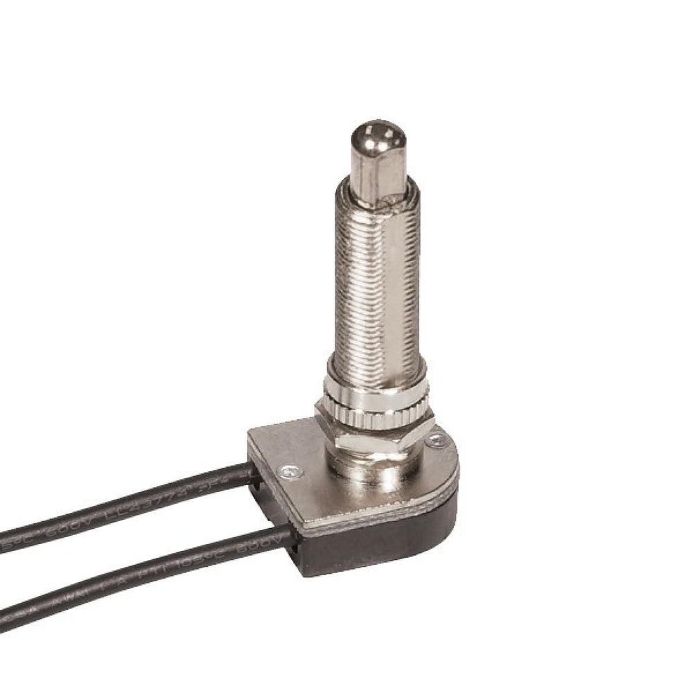 Satco Canada - On-Off Metal Push Switch - Nickel Plated- Union Lighting Luminaires Decor