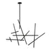 Eurofase Canada - CROSSROADS-CHD-18LT-59IN-BK - CROSSROADS - Black- Union Lighting Luminaires Decor