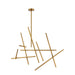 Eurofase Canada - CROSSROADS-CHD-18LT-59IN-BR - CROSSROADS - Brass- Union Lighting Luminaires Decor