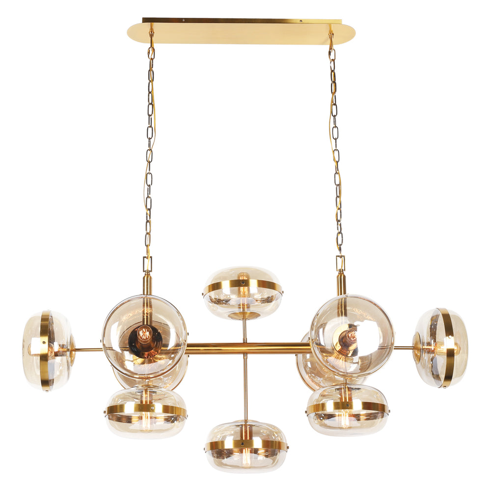 Eurofase Canada - NOTTINGHAM-CHD-10LT-54IN-BR-AM - NOTTINGHAM - Brass- Union Lighting Luminaires Decor