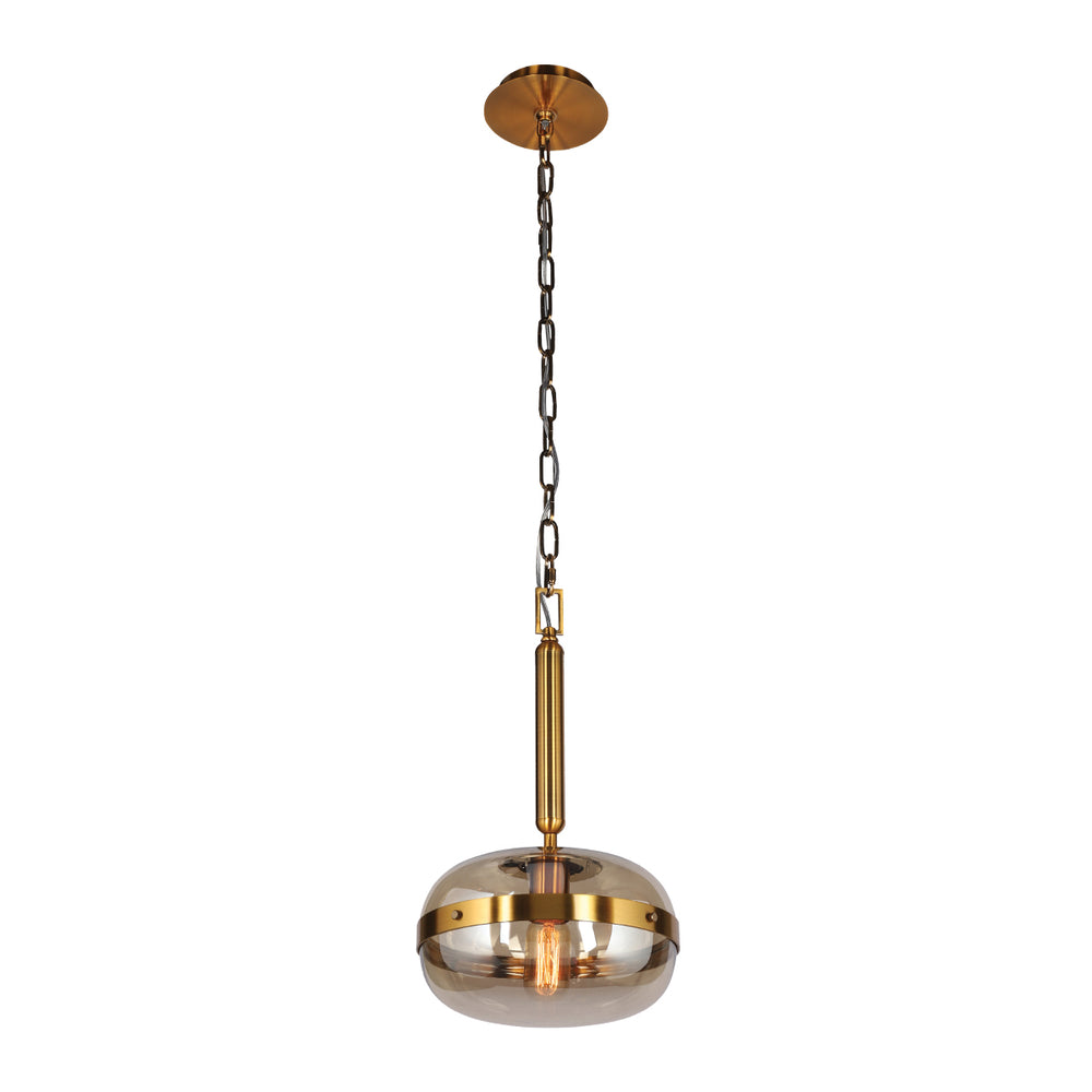 Eurofase Canada - One Light Pendant - Nottingham - Ancient Brass- Union Lighting Luminaires Decor