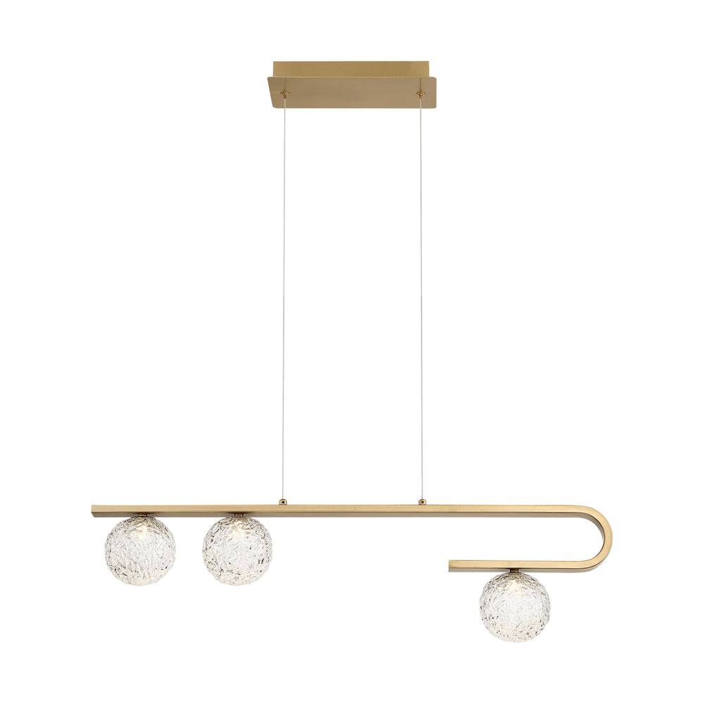Eurofase Canada - PHILLIMORE-CHD-3LT-32IN-GD-CL - PHILLIMORE - Gold- Union Lighting Luminaires Decor