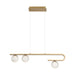 Eurofase Canada - PHILLIMORE-CHD-3LT-32IN-GD-CL - PHILLIMORE - Gold- Union Lighting Luminaires Decor