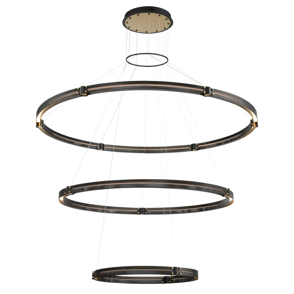 Eurofase Canada - LED Chandelier - Admiral - Matte Black/Gold- Union Lighting Luminaires Decor