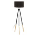 Eglo Canada - LED Floor Lamp - Bidford - Matte Black & Wood- Union Lighting Luminaires Decor