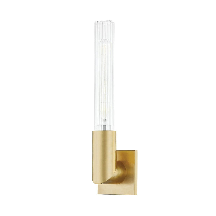 Hudson Valley Canada - One Light Wall Sconce - Asher - Aged Brass- Union Lighting Luminaires Decor