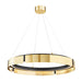 Hudson Valley Canada - LED Chandelier - Tribeca - Aged Brass/Black- Union Lighting Luminaires Decor