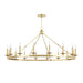 Hudson Valley - 16 Light Chandelier - Allendale - Aged Brass- Union Lighting Luminaires Decor