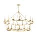 Hudson Valley - 28 Light Chandelier - Allendale - Aged Brass- Union Lighting Luminaires Decor