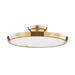 Hudson Valley Canada - LED Flush Mount - Draper - Aged Brass- Union Lighting Luminaires Decor