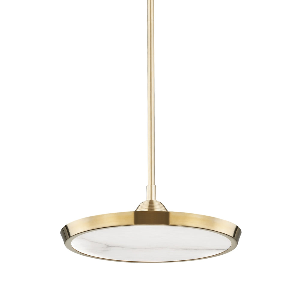 Hudson Valley Canada - LED Pendant - Draper - Aged Brass- Union Lighting Luminaires Decor