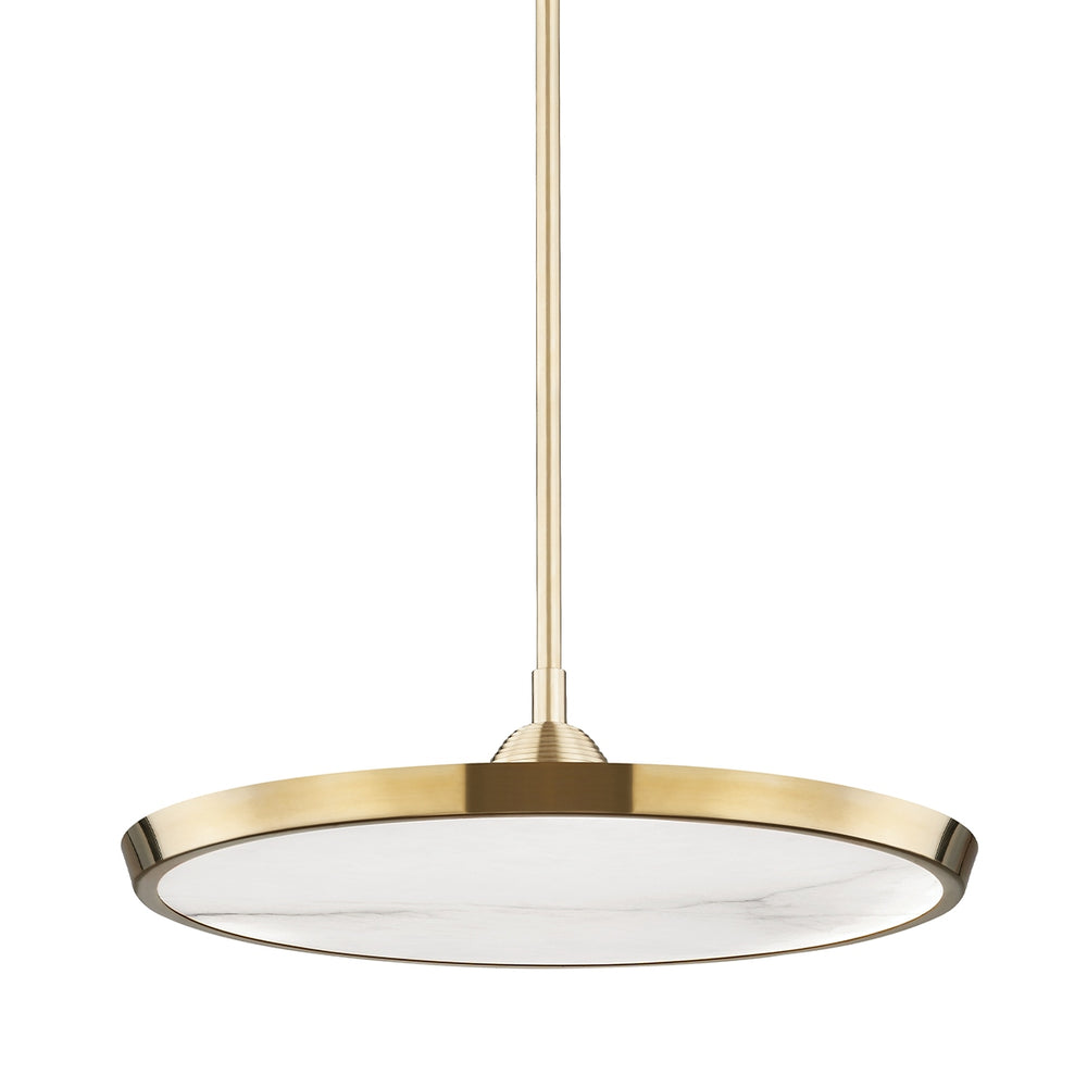 Hudson Valley Canada - LED Pendant - Draper - Aged Brass- Union Lighting Luminaires Decor