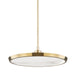 Hudson Valley Canada - LED Pendant - Draper - Aged Brass- Union Lighting Luminaires Decor