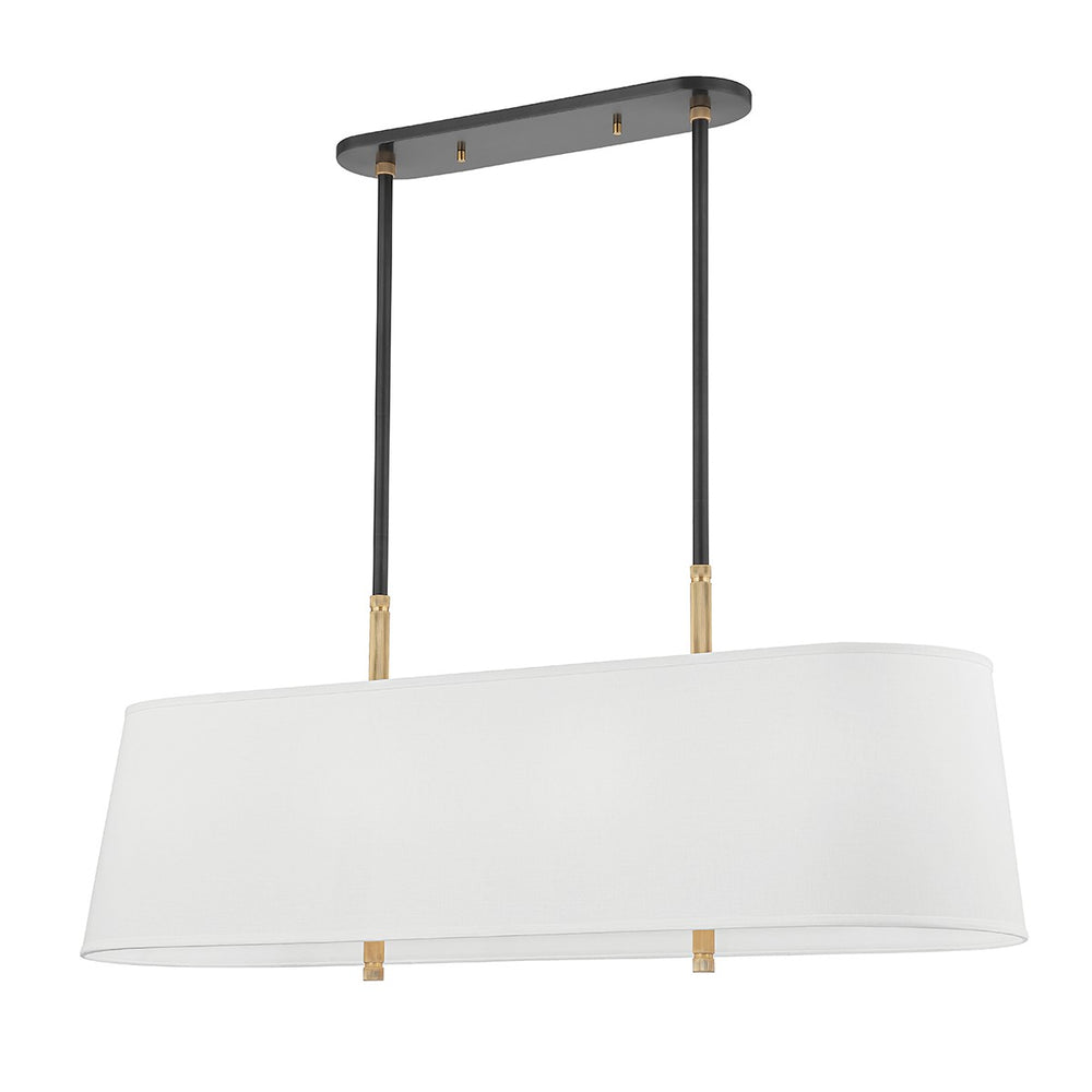 Hudson Valley Canada - Eight Light Island Pendant - Bowery - Aged Old Bronze- Union Lighting Luminaires Decor