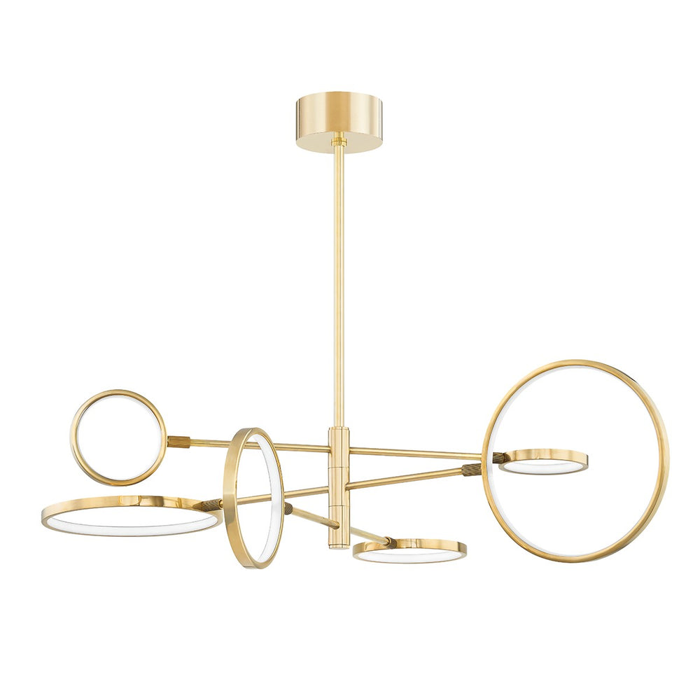 Hudson Valley Canada - LED Chandelier - Saturn - Aged Brass- Union Lighting Luminaires Decor