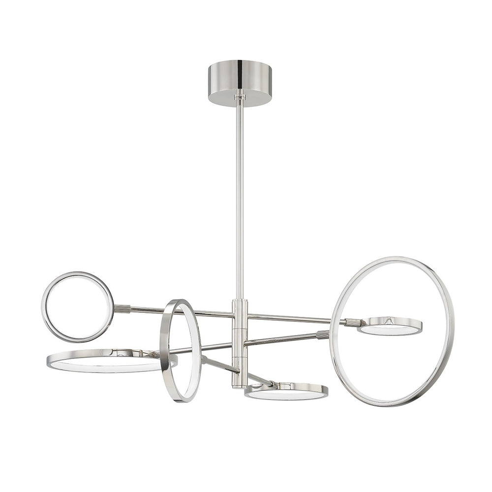 Hudson Valley Canada - LED Chandelier - Saturn - Polished Nickel- Union Lighting Luminaires Decor