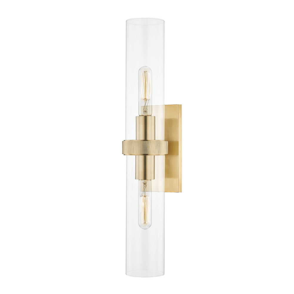 Hudson Valley Canada - Two Light Wall Sconce - Briggs - Aged Brass- Union Lighting Luminaires Decor