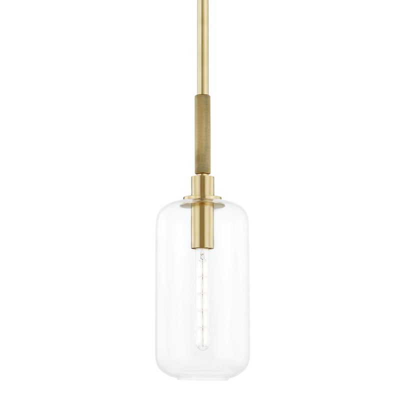 Hudson Valley Canada - One Light Pendant - Lenox Hill - Aged Brass- Union Lighting Luminaires Decor