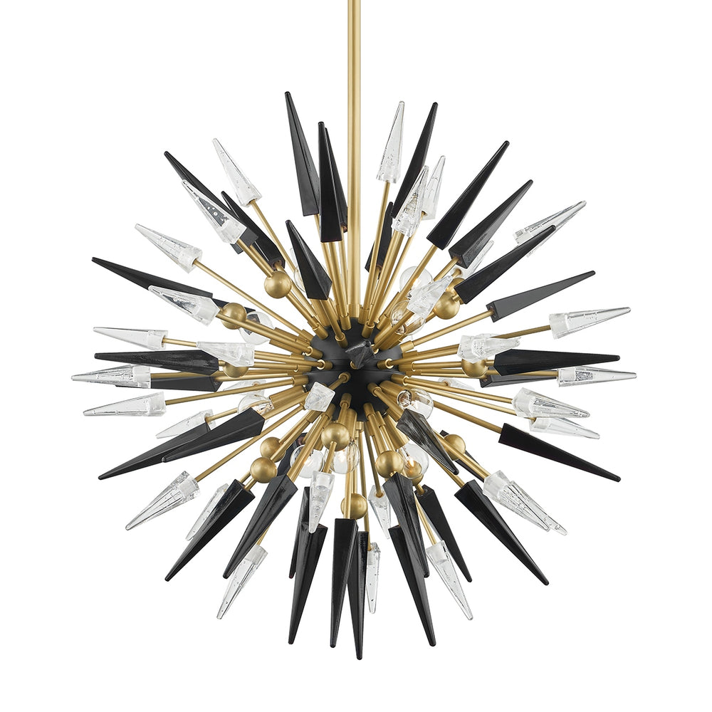 Hudson Valley Canada - 12 Light Chandelier - Sparta - Aged Brass- Union Lighting Luminaires Decor