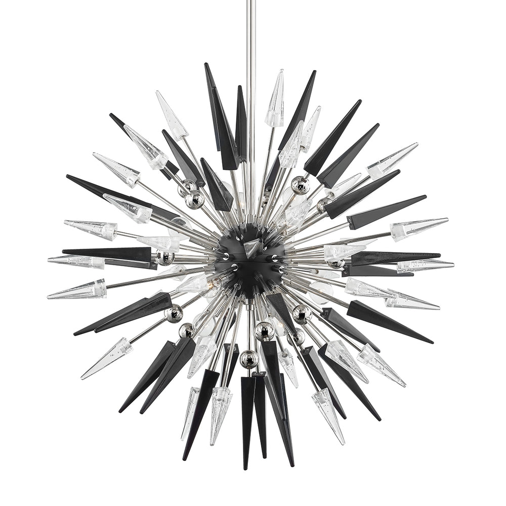 Hudson Valley Canada - 12 Light Chandelier - Sparta - Polished Nickel- Union Lighting Luminaires Decor