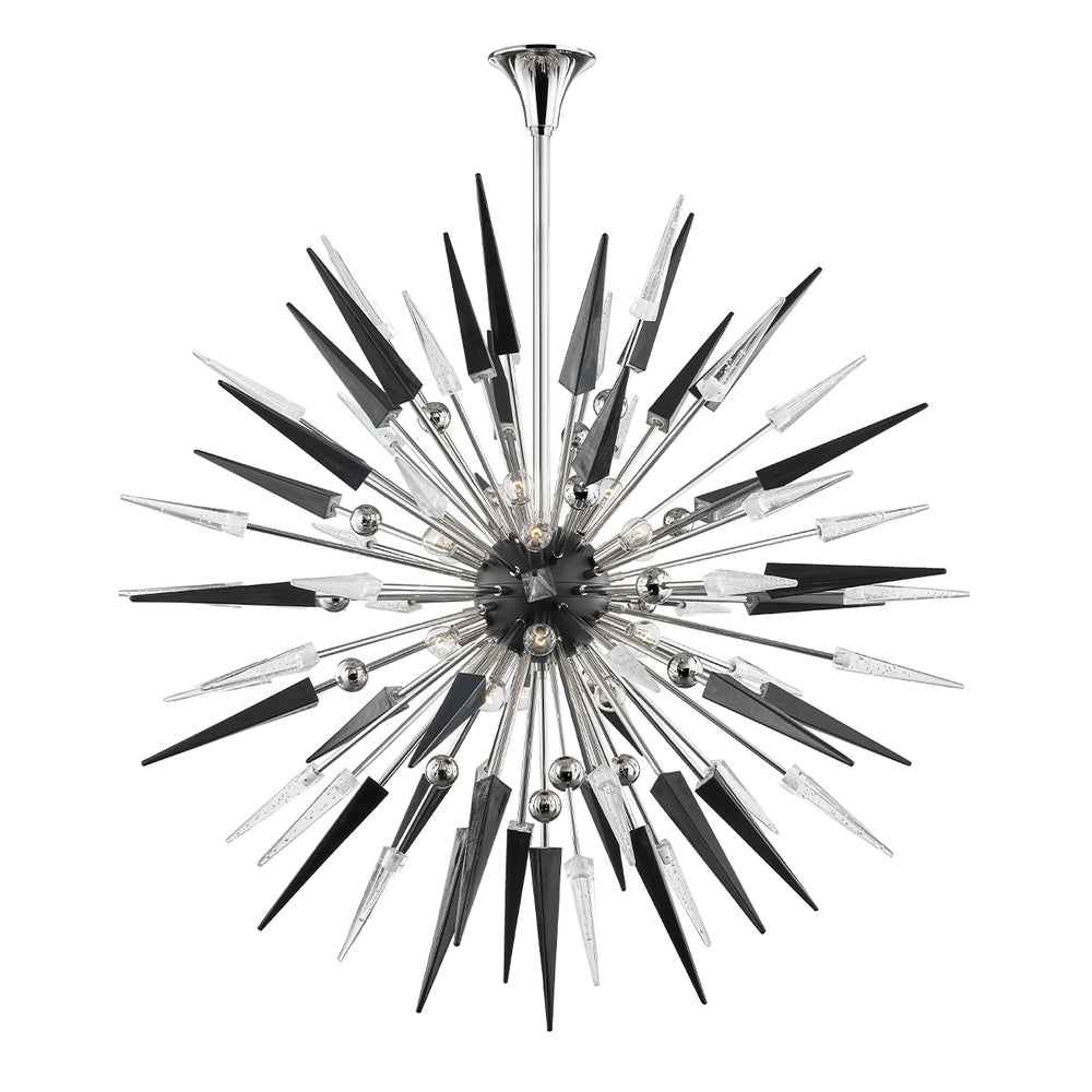 Hudson Valley Canada - 18 Light Chandelier - Sparta - Polished Nickel- Union Lighting Luminaires Decor