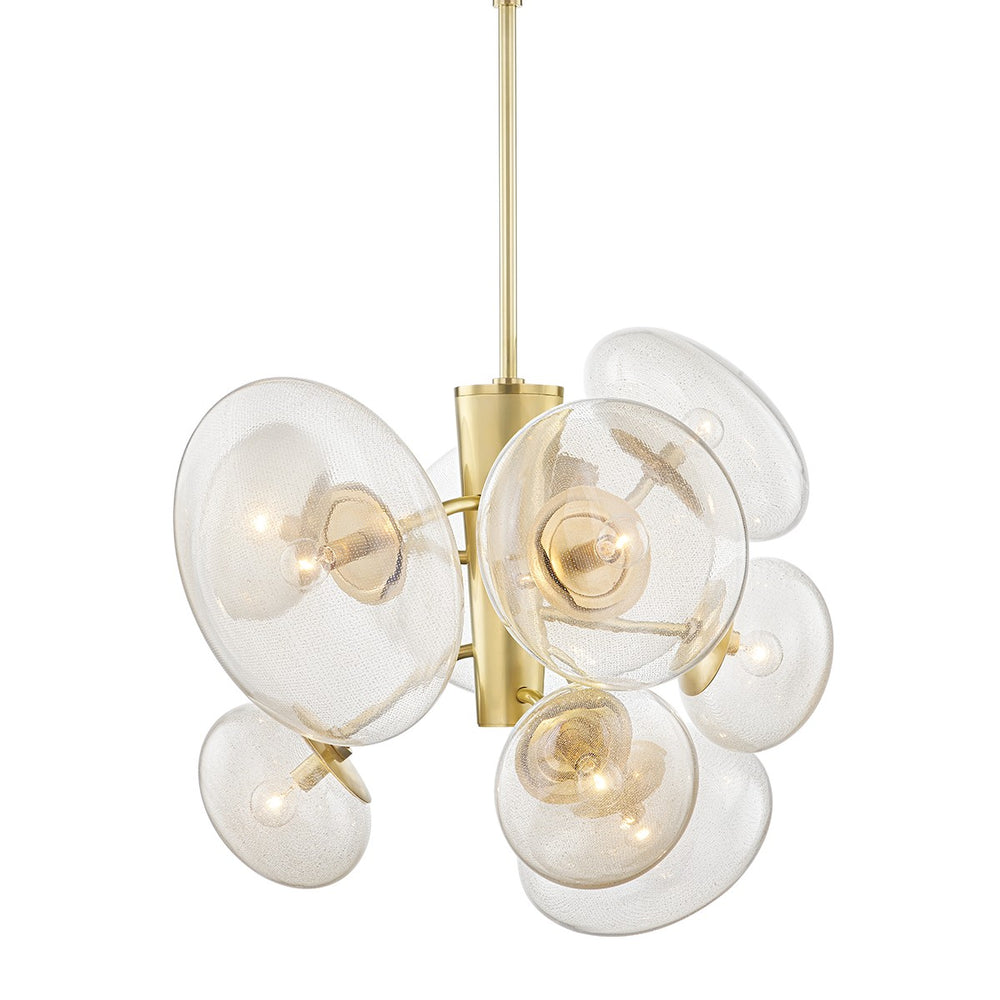 Hudson Valley Canada - Nine Light Chandelier - Opera - Aged Brass- Union Lighting Luminaires Decor