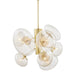 Hudson Valley Canada - Nine Light Chandelier - Opera - Aged Brass- Union Lighting Luminaires Decor