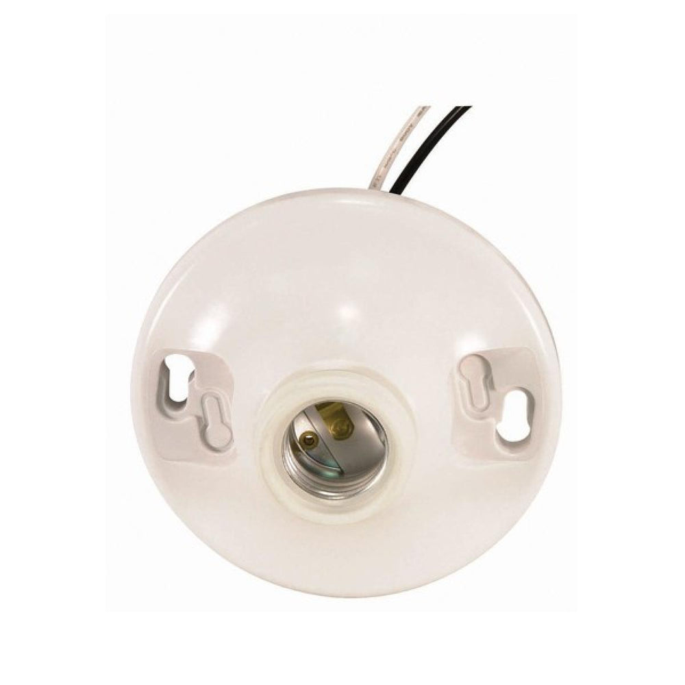Satco Canada - Phenolic Ceiling Receptacle - White- Union Lighting Luminaires Decor