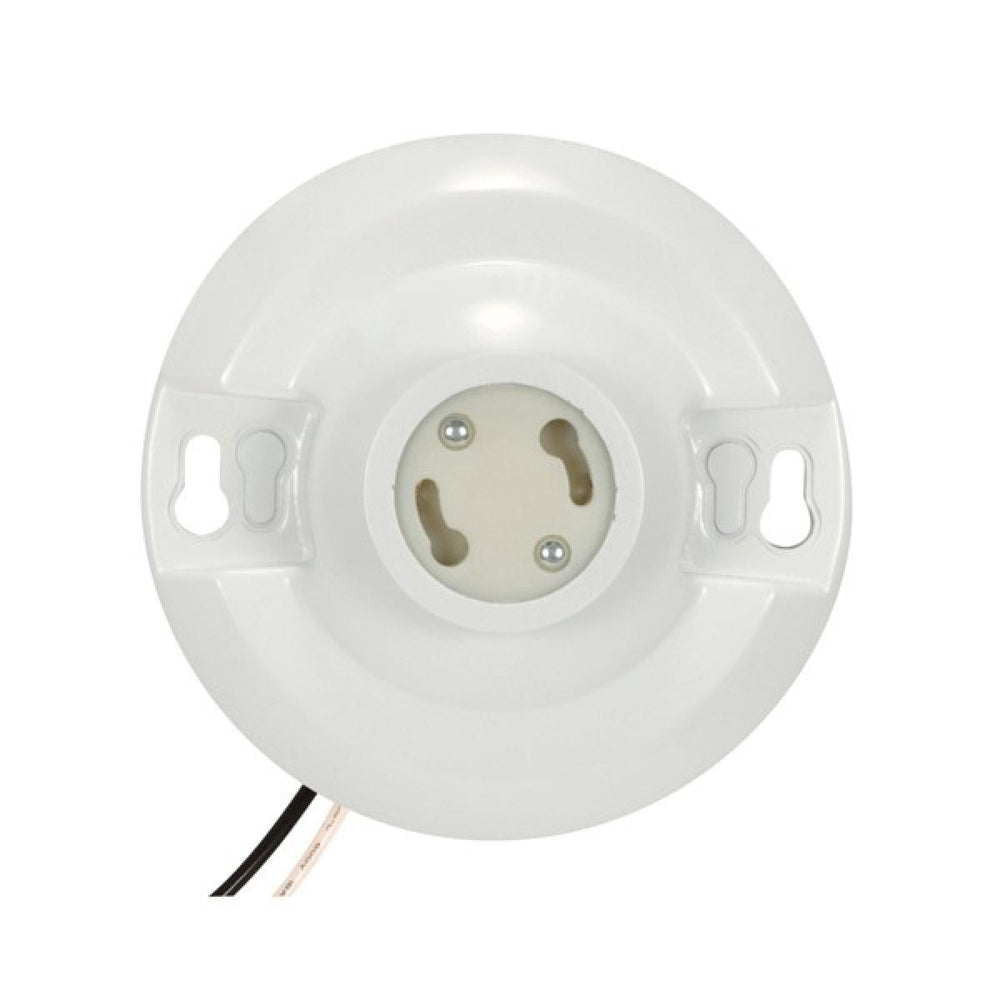 Satco Canada - Phenolic Ceiling Receptacle - White- Union Lighting Luminaires Decor