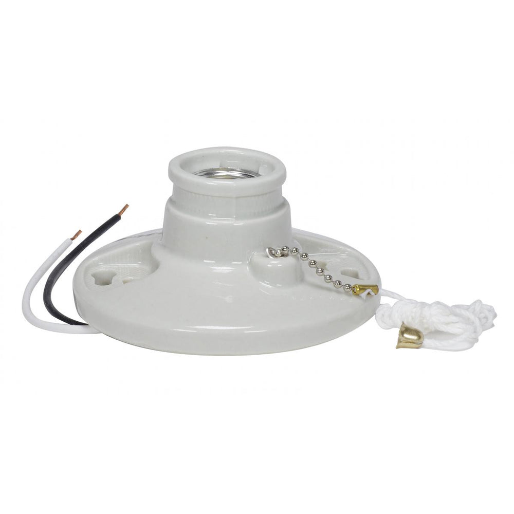 Satco Canada - On-Off Pull Chain Ceiling Receptacle- Union Lighting Luminaires Decor