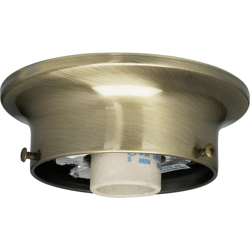 Satco Canada - Wired Holder - Antique Brass- Union Lighting Luminaires Decor
