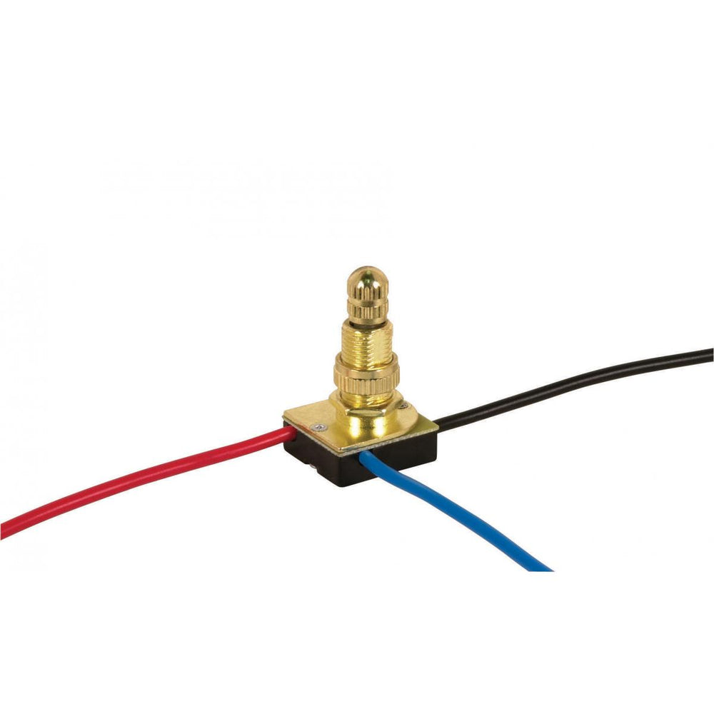 Satco Canada - Rotary Switch - Brass Plated- Union Lighting Luminaires Decor