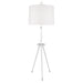 Robert Abbey - One Light Floor Lamp - Jonathan Adler Ventana - White Wood w/ Polished Nickel- Union Lighting Luminaires Decor