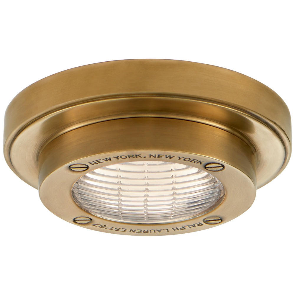 Ralph Lauren Canada - LED Flush Mount - Grant - Natural Brass- Union Lighting Luminaires Decor